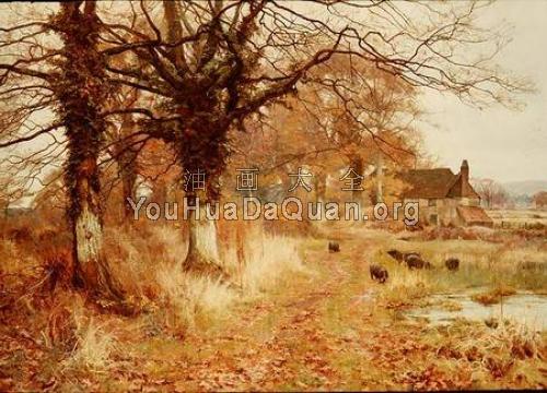 scene brockham surrey - 爱德华·威尔金斯·韦特